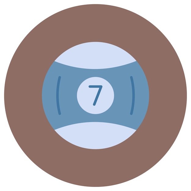 pool ball flat illustration