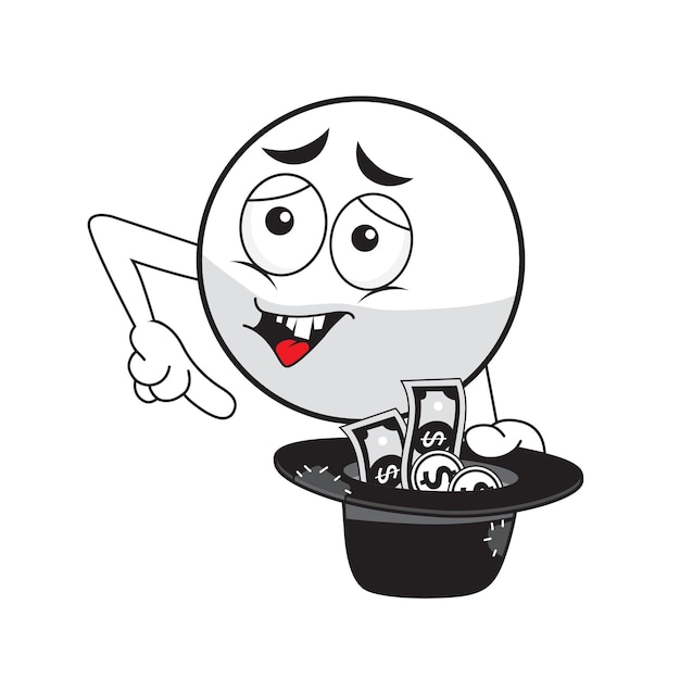 Poor Bagger emoji vector art emoticon