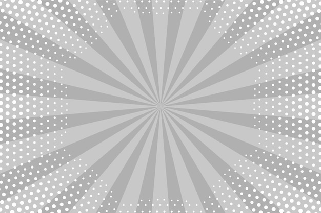 Вектор Фон поп-арта. полутоновый комический пунктирный рисунок. монохромный принт с кругами. винтажная текстура мультфильма