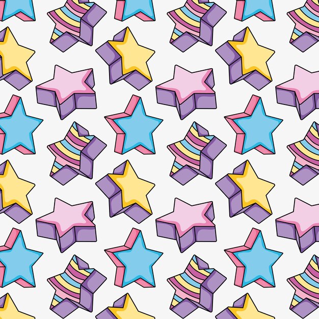 Pop art background stars 