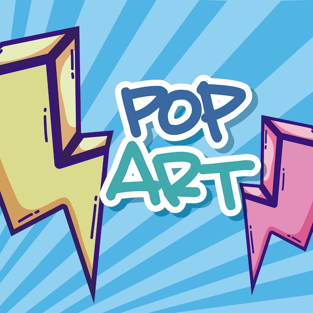 Pop art cartoons