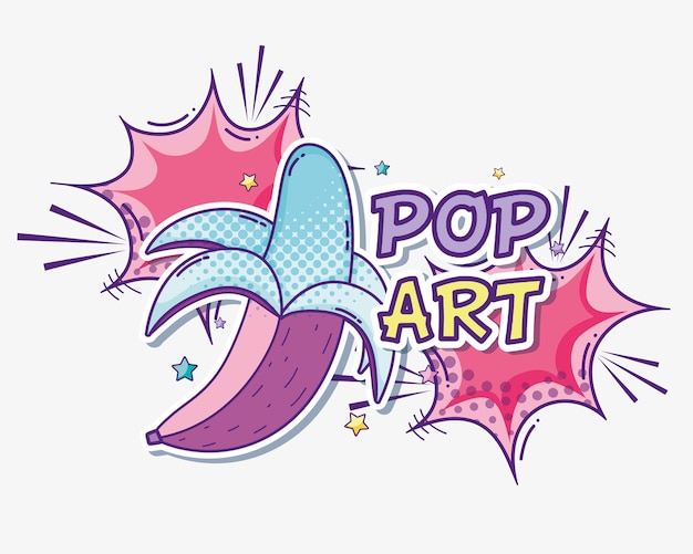 Pop art funny colorful cartoons 