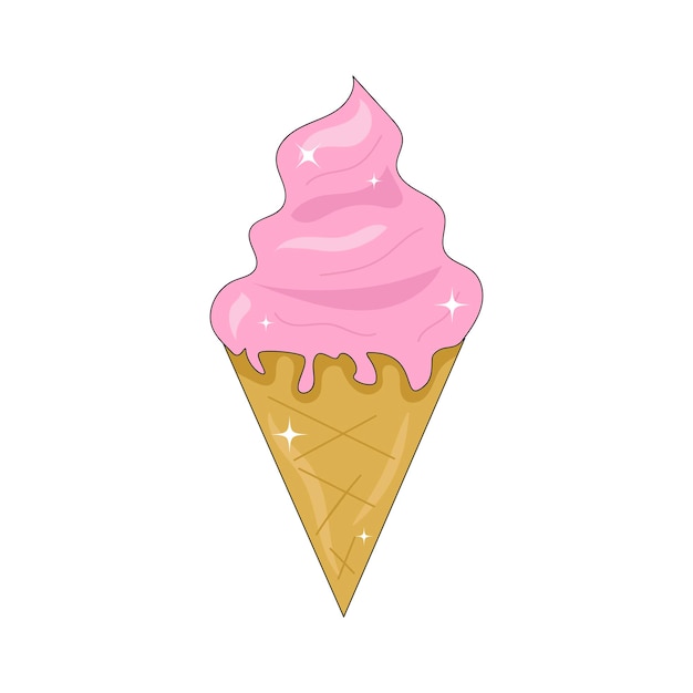 Vector pop art ice cream vector