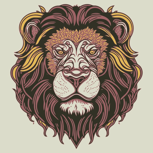 Pop art lion