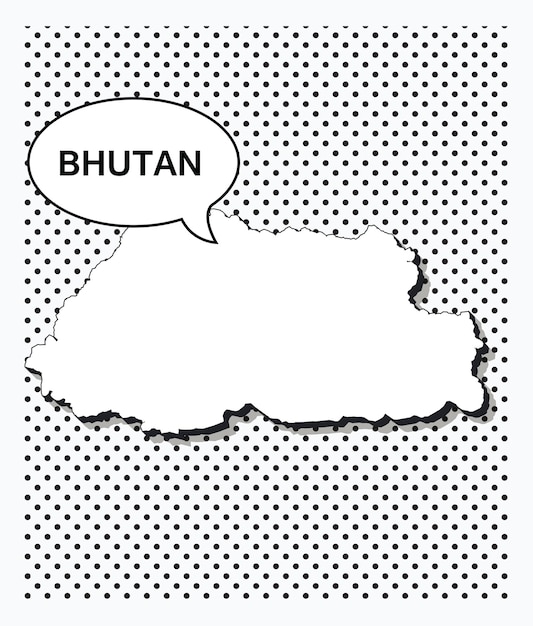 ブータンのポップアートマップ