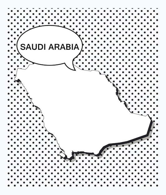 サウジアラビアのポップアートマップ