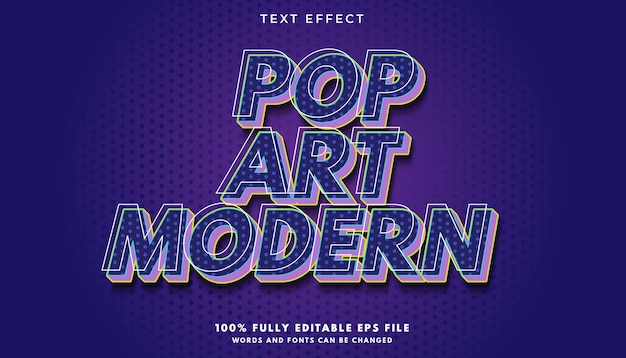 Pop-art modern teksteffect bewerkbaar