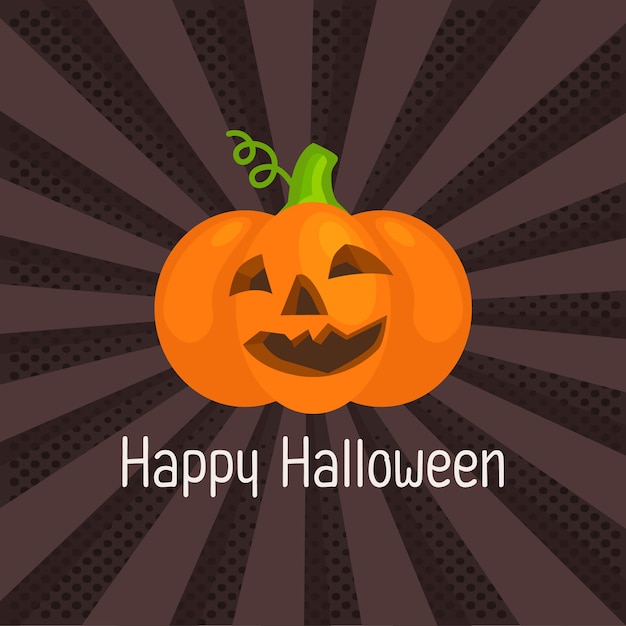 Поп-арт happy halloween