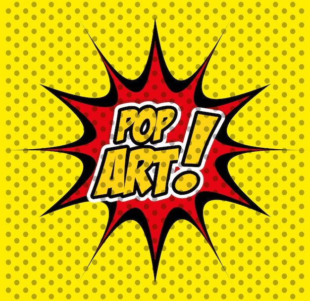 Vector pop-art ontwerp