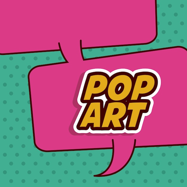 Vector pop-art ontwerp