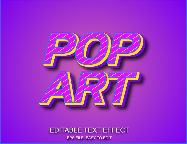 Pop-art stijl teksteffect