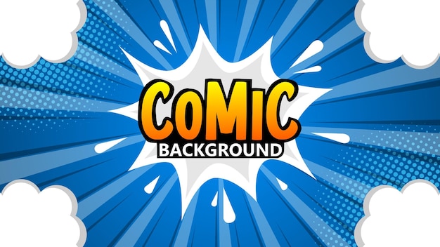 Pop art strip achtergrond Cartoon Vector Illustratie