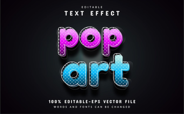 Pop-art teksteffect bewerkbaar