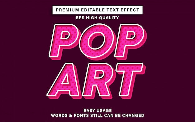 Pop-art teksteffect