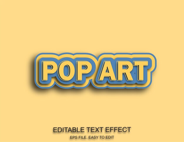 Pop art text effect