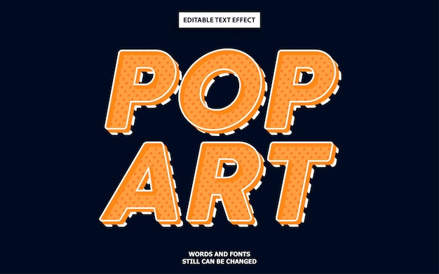 Pop art text effect