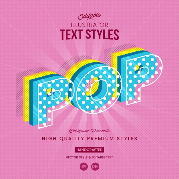 Pop art text style