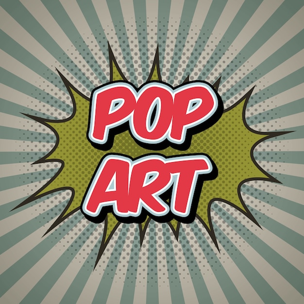 Vector pop art vintage