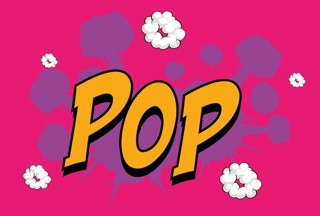 Pop Concept Illustratie stijlvol en mooi