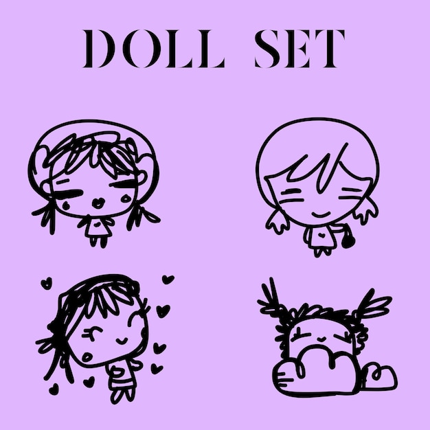 Pop doodle set