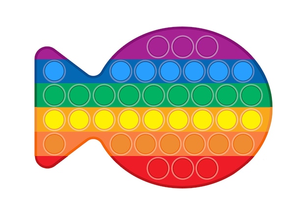 물고기처럼 터뜨리십시오 자폐증을위한 귀여운 다채로운 만화 스트레스 방지 감각 장난감 수지 거품 안절부절