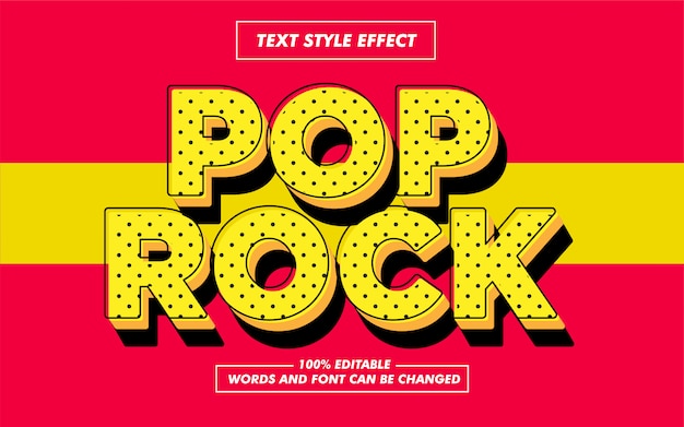 Pop rock-stijlstijleffect