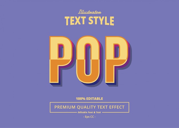 Pop-teksteffect