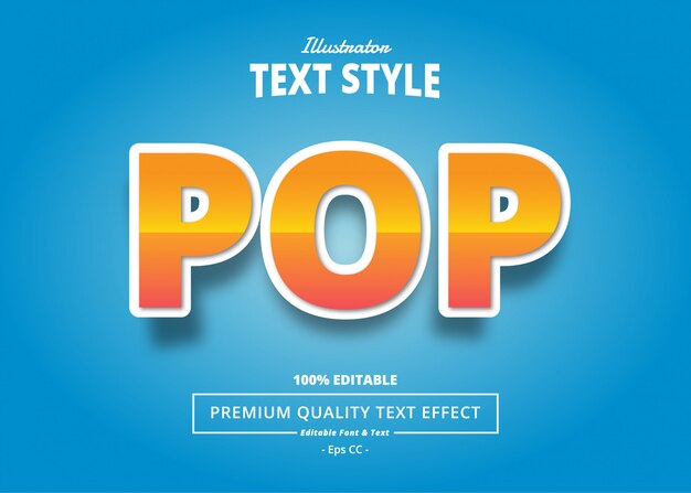 Pop-teksteffect