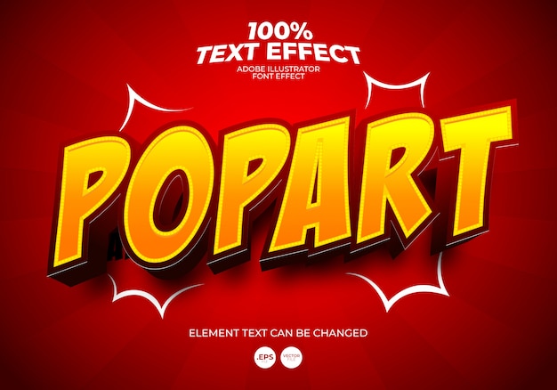 Popart-teksteffect