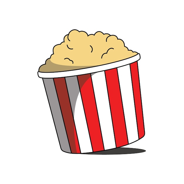 Popcorn box design vector