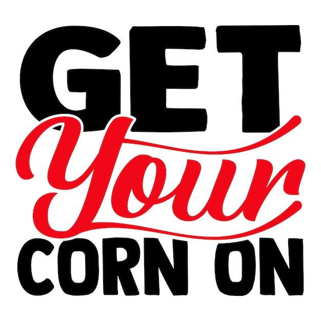 popcorn day typography tshirt design