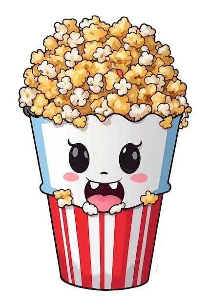 Popcorn emmer vector kunst