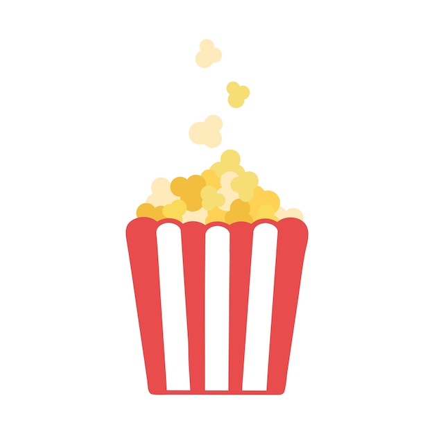 Popcorn flat illustration