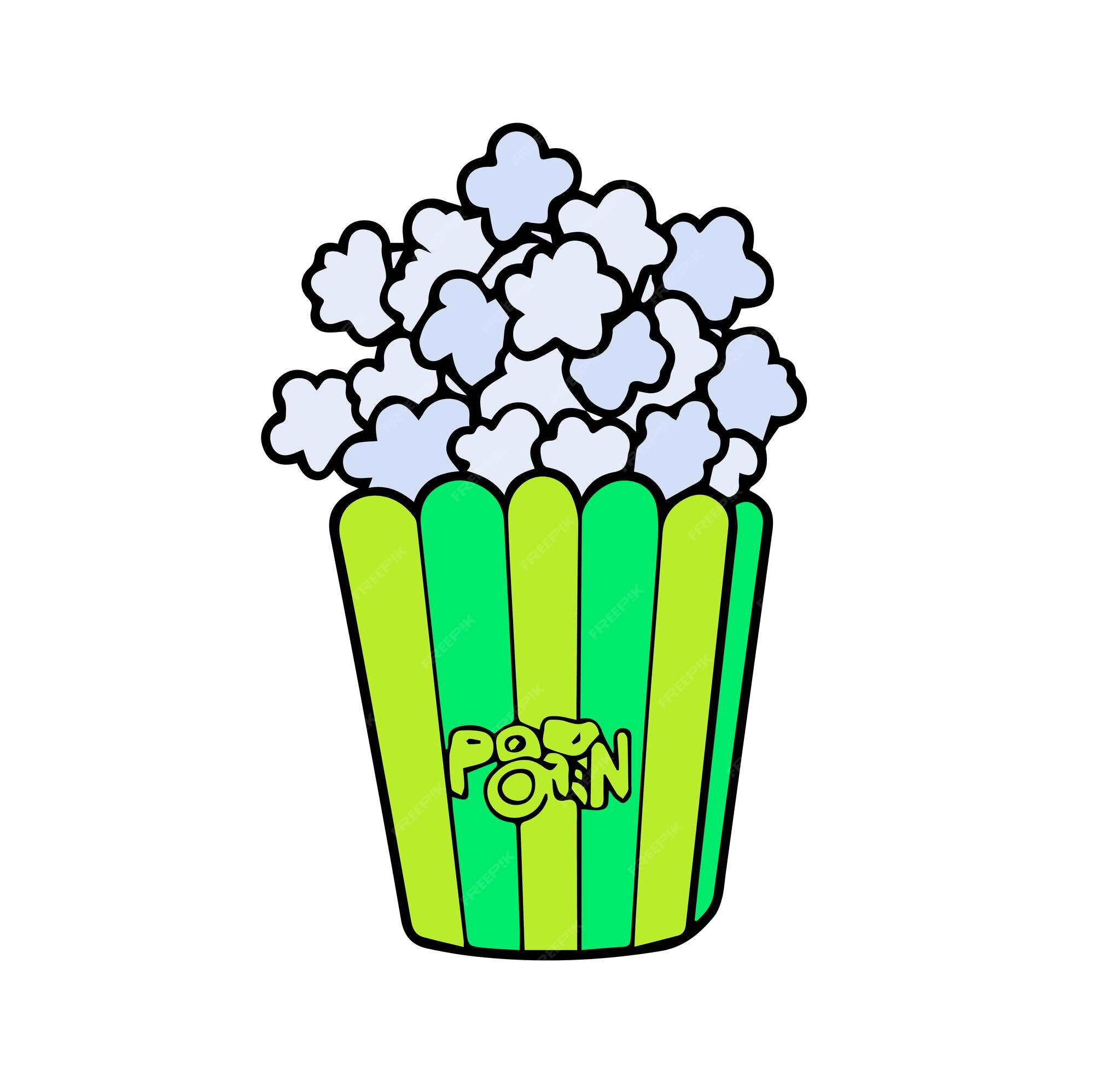 Premium Vector Popcorn Outline Color Design premium-vector-popcorn-outline-color-design