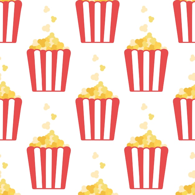 Popcorn plat naadloos patroon