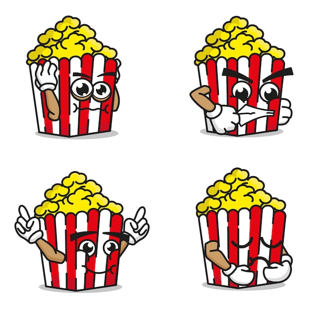 popcorn tekenset