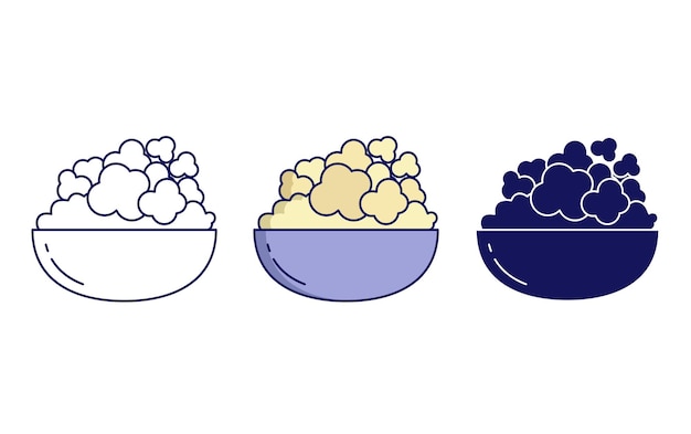 popcorn vector icon