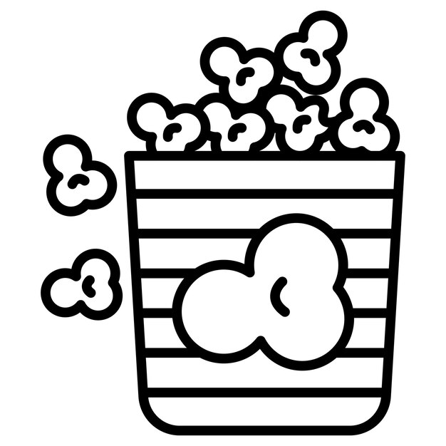 Popcorn vector illustratie