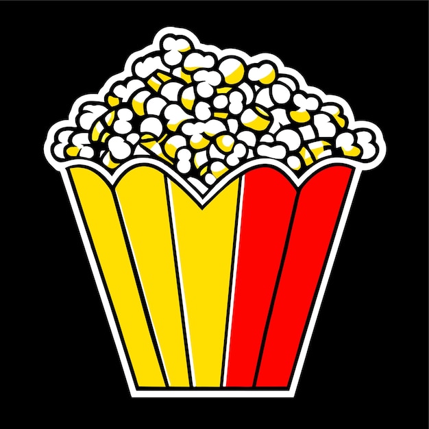 Vector popcorn vector illustratie