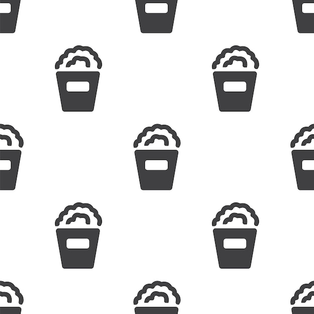 Popcorn, vector seamless pattern, editable can be used for web page backgrounds, pattern fills