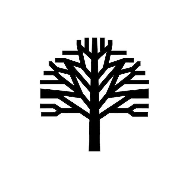 Poplar forest tree icon