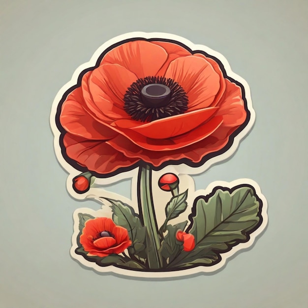 Vector poppy vector background