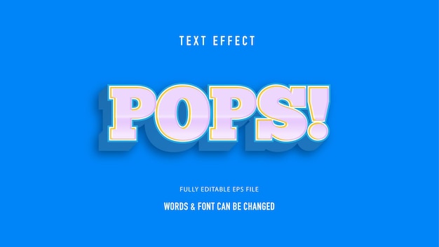 Pops-teksteffect