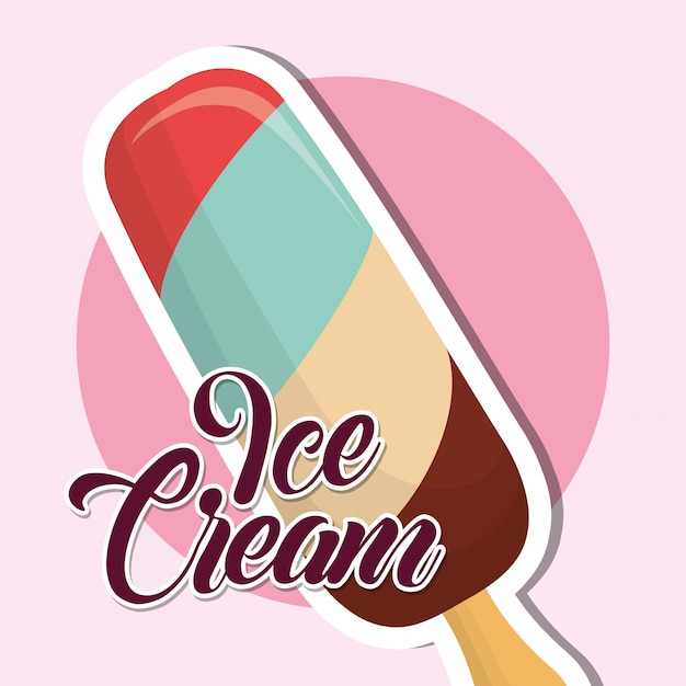 Popsicle ice cream icon