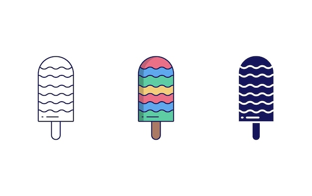 Popsicle ijs pictogram