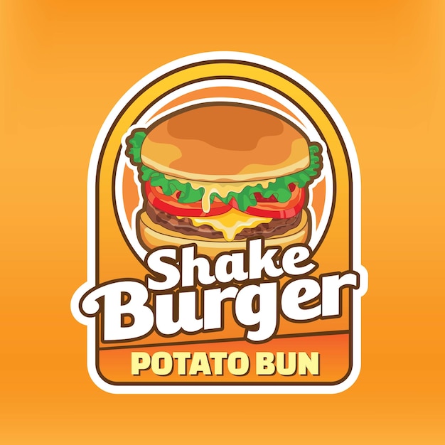 Populair burger-logo-ontwerp