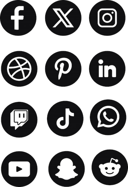 Vector populaire social media logo collectie