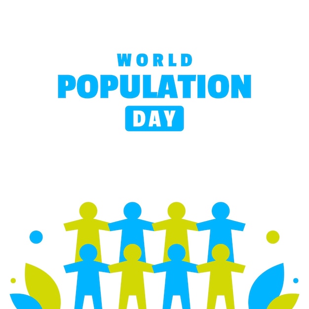 Population Day Flat Illustration event