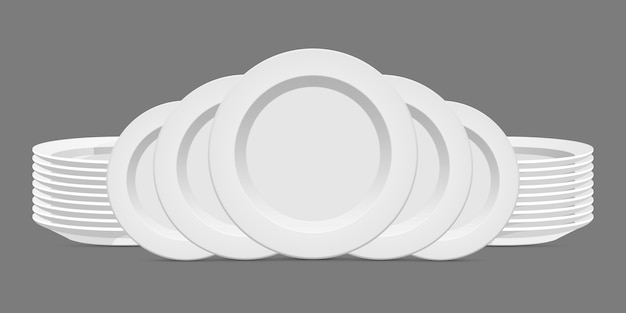 Porcelain plate   design illustration isolated