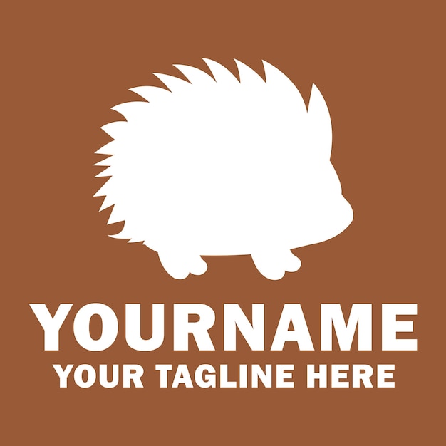 Vector porcupine logo vector